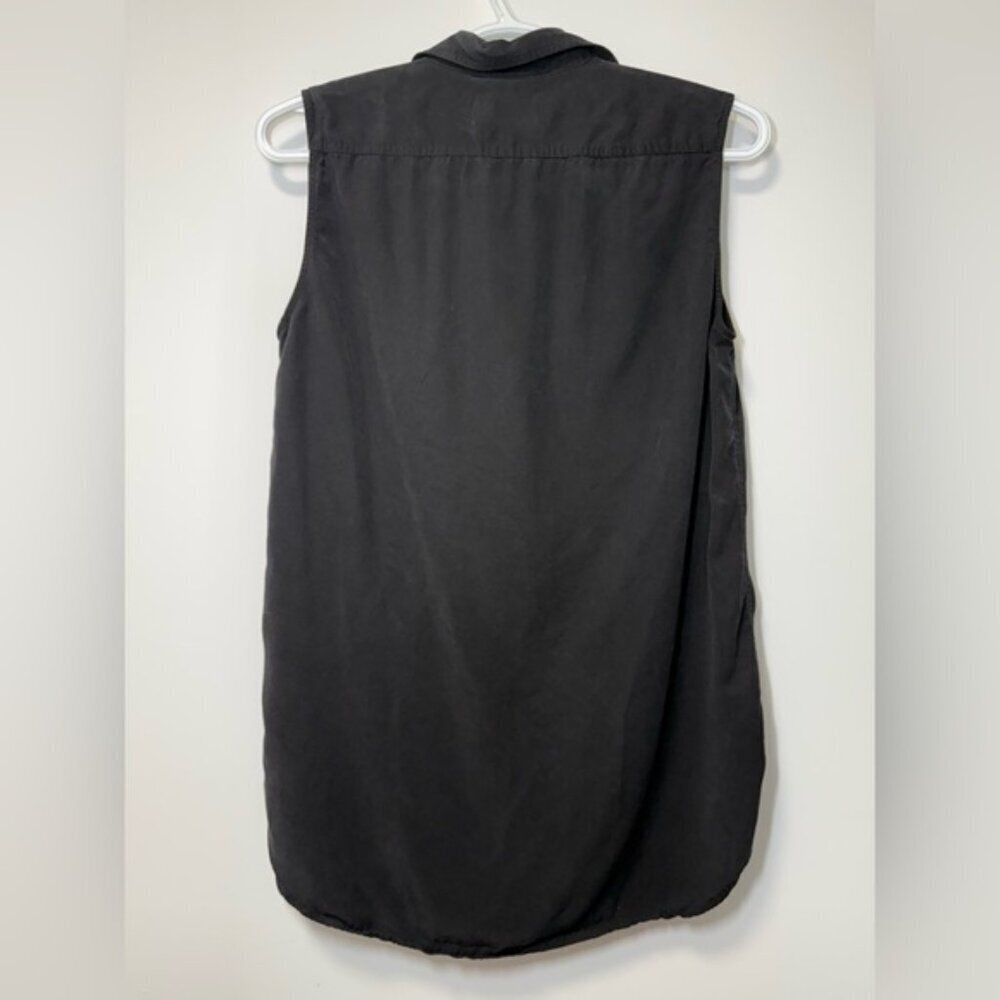 Aritzia Babaton Black Utility Sleeveless Shirt size XS - Picture 7 of 9